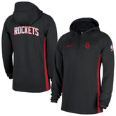 Nike - Houston Rockets Authentic On Court Zone Quarter-Zip Dri-FIT Hoodie Jacket - Black