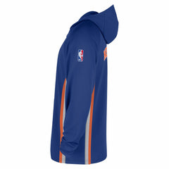 Nike - New York Knicks Authentic On Court Zone Quarter-Zip Dri-FIT Hoodie Jacket - Blue