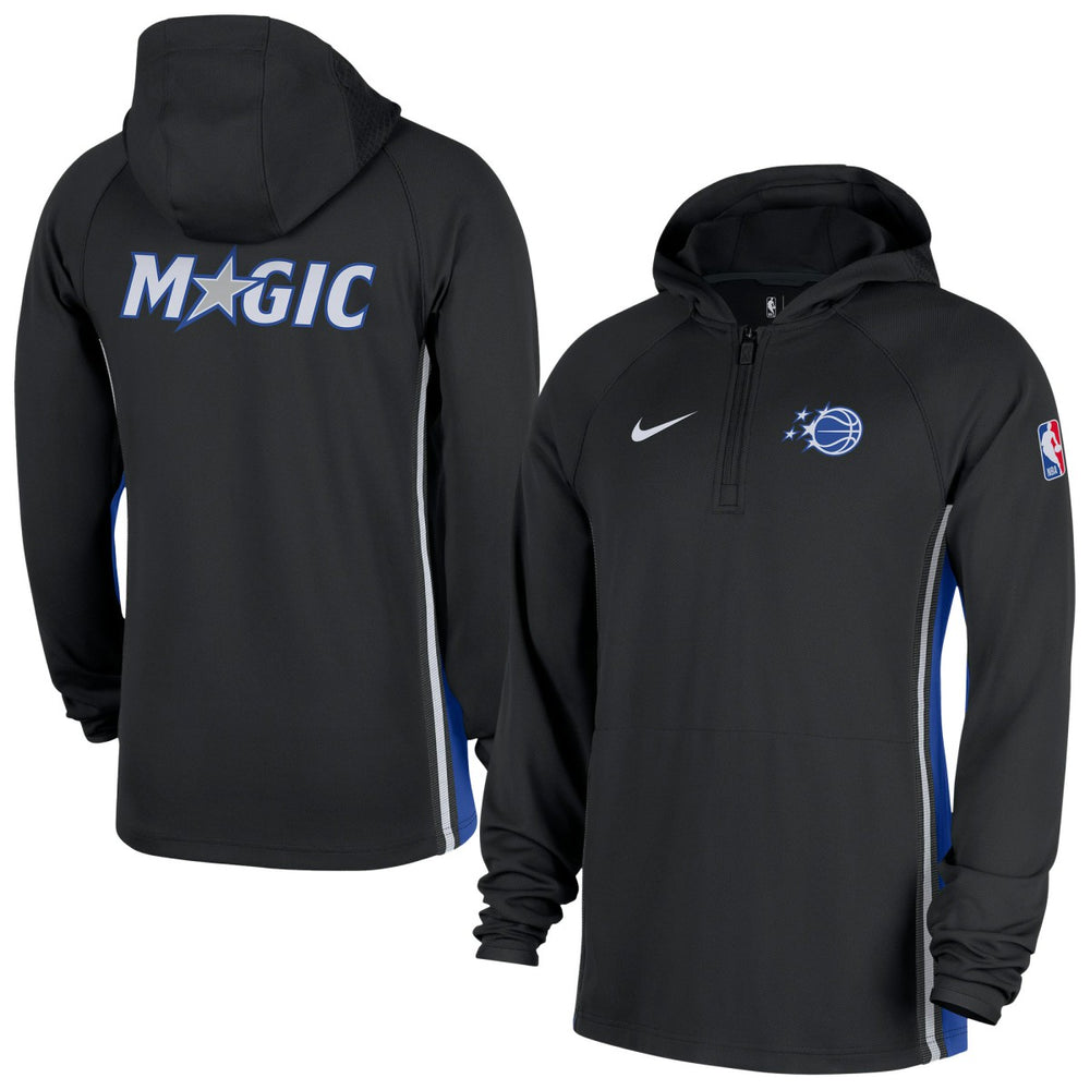 Nike - Orlando Magic Authentic On Court Zone Quarter-Zip Dri-FIT Hoodie Jacket - Black