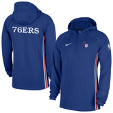 Nike - Philadelphia 76ers Authentic On Court Zone Quarter-Zip Dri-FIT Hoodie Jacket - Blue