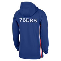 Nike - Philadelphia 76ers Authentic On Court Zone Quarter-Zip Dri-FIT Hoodie Jacket - Blue