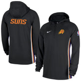Nike - Phoenix Suns Authentic On Court Zone Quarter-Zip Dri-FIT Hoodie Jacket - Black