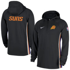 Nike - Phoenix Suns Authentic On Court Zone Quarter-Zip Dri-FIT Hoodie Jacket - Black