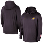 Nike - Los Angeles Lakers Authentic Practice Yoga Restore Dri-Fit Pullover Hoodie - Black