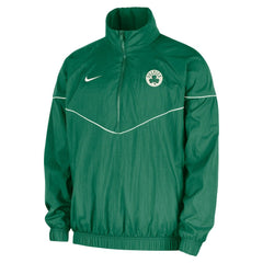 Nike - Boston Celtics Courtside Windrunner Woven Half-Zip Hooded Jacket - Kelly Green