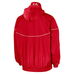 Nike - Chicago Bulls Courtside Windrunner Woven Half-Zip Hooded Jacket - Red