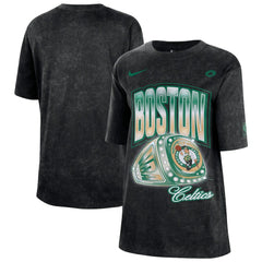 Nike - Boston Celtics Women's Courtside Original Content Vintage Washed Boyfriend T-Shirt - Black