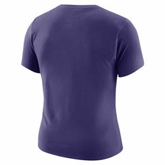 Nike - Phoenix Suns Women's Courtside Modest Cropped Tri-Blend T-Shirt - Purple