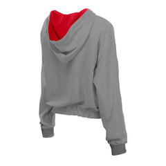 Philadelphia Phillies New Era Women's Reversed Out French Terry Quarter-Zip Banded Crop Hoodie Near Me
