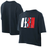 Boston Red Sox New Era Women's Boxy Foil Logo T-Shirt for sale