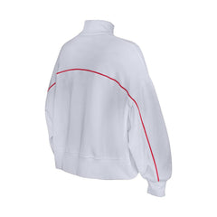 New Era San Francisco 49ers Female Adult White Functional Fandom Quarter-Zip Sweatshirt - NFL