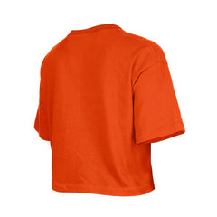 Cincinnati Bengals New Era Girl's Flip Sequin Boxy T-Shirt Orange - NFL