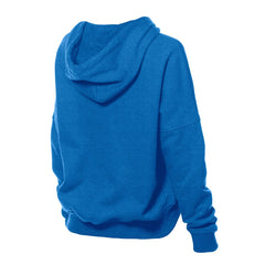 Detroit Lions New Era Women's Throwback Boxy Hoodie Sweatshirt Blue - NFL