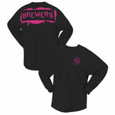 Milwaukee Brewers Fanatics Women's Neon Jersey Long Sleeve T-Shirt Online