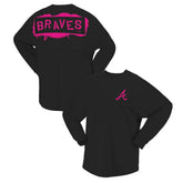 Atlanta Braves Fanatics Women's Neon Jersey Long Sleeve T-Shirt discount