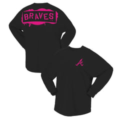 Atlanta Braves Fanatics Women's Neon Jersey Long Sleeve T-Shirt discount