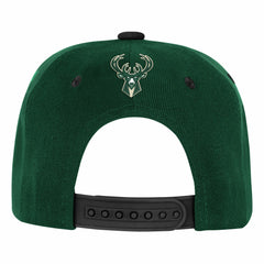 NBA - Milwaukee Bucks Outerstuff Youth Two-Tone Snapback Hat - Hunter Green/Black