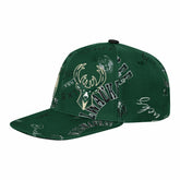 NBA - Milwaukee Bucks Outerstuff Youth Street Hooper Allover Print Snapback Hat - Hunter Green