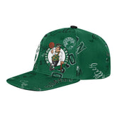 NBA - Boston Celtics Outerstuff Youth Street Hooper Allover Print Snapback Hat - Kelly Green