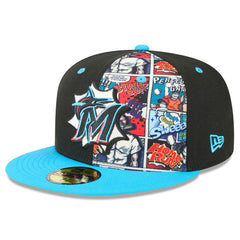 Miami Marlins New Era 2025 MLB Diamond Hero Edition 59FIFTY Fitted Hat for sale