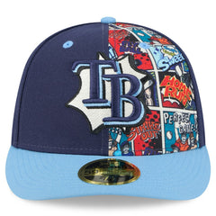 Tampa Bay Rays New Era 2025 MLB Diamond Hero Edition Low Profile 59FIFTY Fitted Hat Lifestyle
