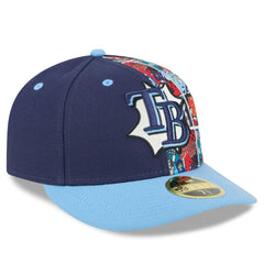 Tampa Bay Rays New Era 2025 MLB Diamond Hero Edition Low Profile 59FIFTY Fitted Hat Lifestyle