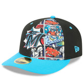 Miami Marlins New Era 2025 MLB Diamond Hero Edition Low Profile 59FIFTY Fitted Hat On Sale