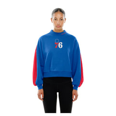 New Era - Philadelphia 76ers Women's Sport Night Balloon Sleeves Sweatshirt - Royal