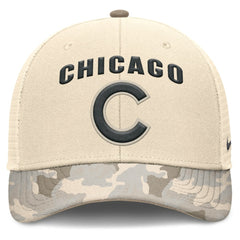 Chicago Cubs Nike Camo Natural Pack Rise Adjustable Trucker Hat for sale
