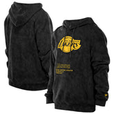 New Era - Los Angeles Lakers Sport Night Mineral Wash Pullover Hoodie - Black