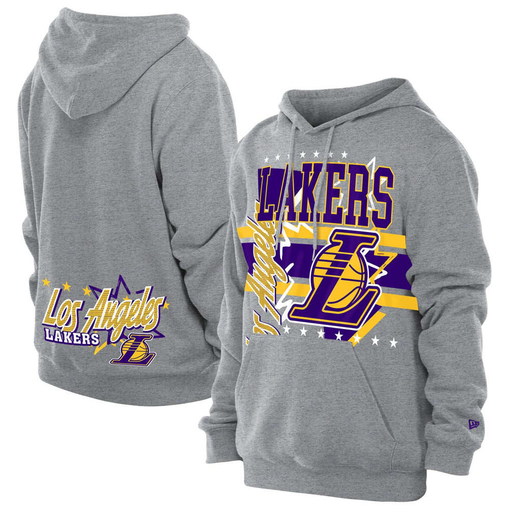 New Era - Los Angeles Lakers Injection Sport Classics Fleece Hoodie - Heather Gray