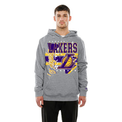 New Era - Los Angeles Lakers Injection Sport Classics Fleece Hoodie - Heather Gray