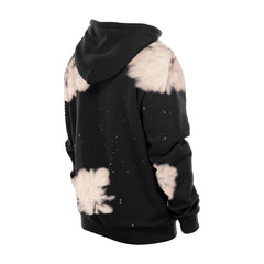 New Era - New York Knicks Injection Bleached Out Raw Edge Hoodie - Black