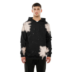 New Era - New York Knicks Injection Bleached Out Raw Edge Hoodie - Black