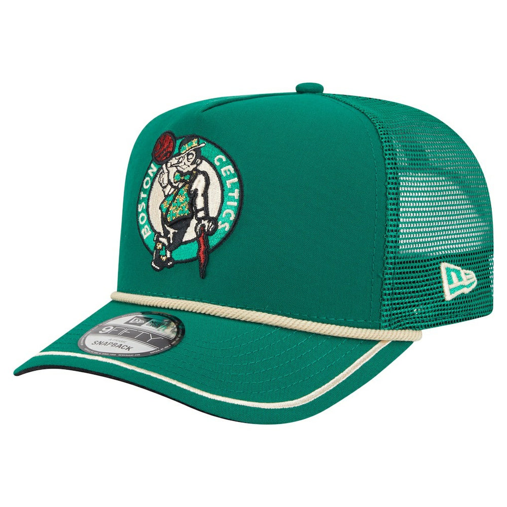 New Era - Boston Celtics Vintage Team Rope A-Frame 9FIFTY Snapback Hat - Kelly Green