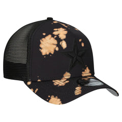 Dallas Cowboys New Era Bleached 9FORTY A-Frame Adjustable Hat Black - NFL