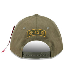 Boston Red Sox New Era x Alpha Industries A-Frame 9FORTY Adjustable Hat Lifestyle