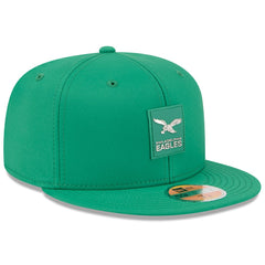 Philadelphia Eagles New Era 2025 Sideline Throwback 59FIFTY Fitted Hat Kelly Green - NFL