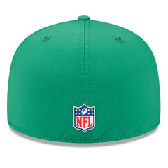 Philadelphia Eagles New Era 2025 Sideline Throwback 59FIFTY Fitted Hat Kelly Green - NFL