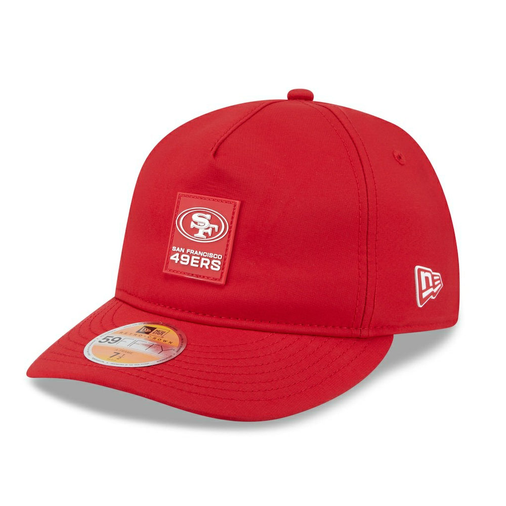 San Francisco 49ers New Era 2025 Sideline Retro Crown 59FIFTY Fitted Hat Scarlet - NFL