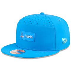 Detroit Lions New Era 2025 Sideline Throwback Split Panel 9FIFTY Snapback Hat Blue - NFL