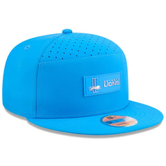 Detroit Lions New Era 2025 Sideline Throwback Split Panel 9FIFTY Snapback Hat Blue - NFL