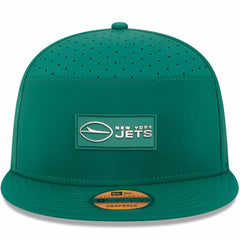 New York Jets New Era 2025 Sideline Split Panel 9FIFTY Snapback Hat Green - NFL