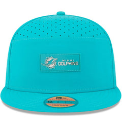 Miami Dolphins New Era 2025 Sideline Split Panel 9FIFTY Snapback Hat Aqua - NFL
