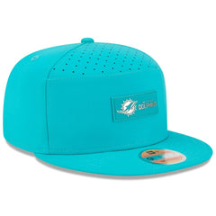 Miami Dolphins New Era 2025 Sideline Split Panel 9FIFTY Snapback Hat Aqua - NFL