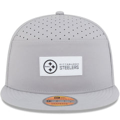 Pittsburgh Steelers New Era 2025 Sideline Split Panel 9FIFTY Snapback Hat Gray - NFL