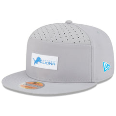 Detroit Lions New Era 2025 Sideline Split Panel 9FIFTY Snapback Hat Gray - NFL