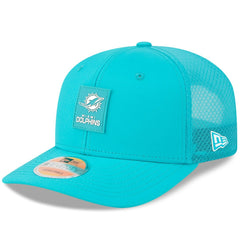 Miami Dolphins New Era 2025 Sideline 9SEVENTY Trucker Adjustable Hat Aqua - NFL
