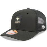 New Orleans Saints New Era 2025 Sideline 9SEVENTY Trucker Adjustable Hat Black - NFL