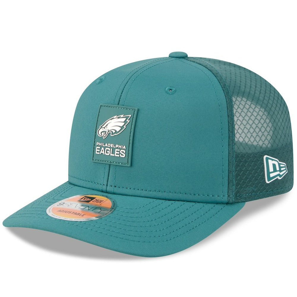 Philadelphia Eagles New Era 2025 Sideline 9SEVENTY Trucker Adjustable Hat Green - NFL